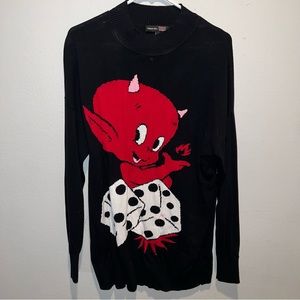 Dolls Kill x Hot Stuff the Little Devil Oversized Sweater